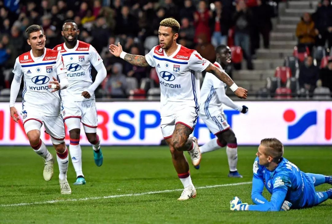 里昂战胜甘冈，联赛表现占据优势